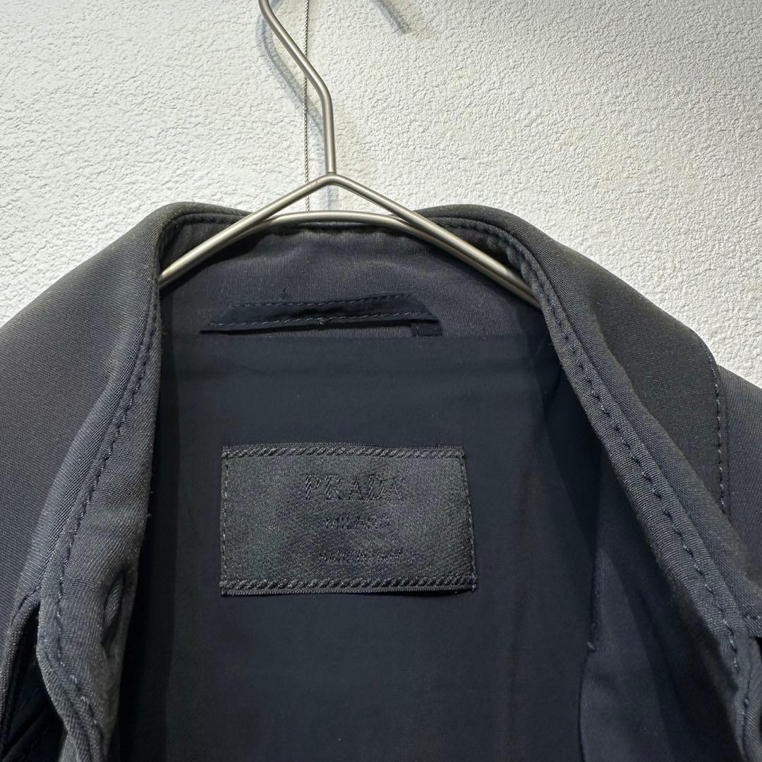 希少 PRADA MILANO 上質 ステッチ 変形 デザイン ジャケット 38