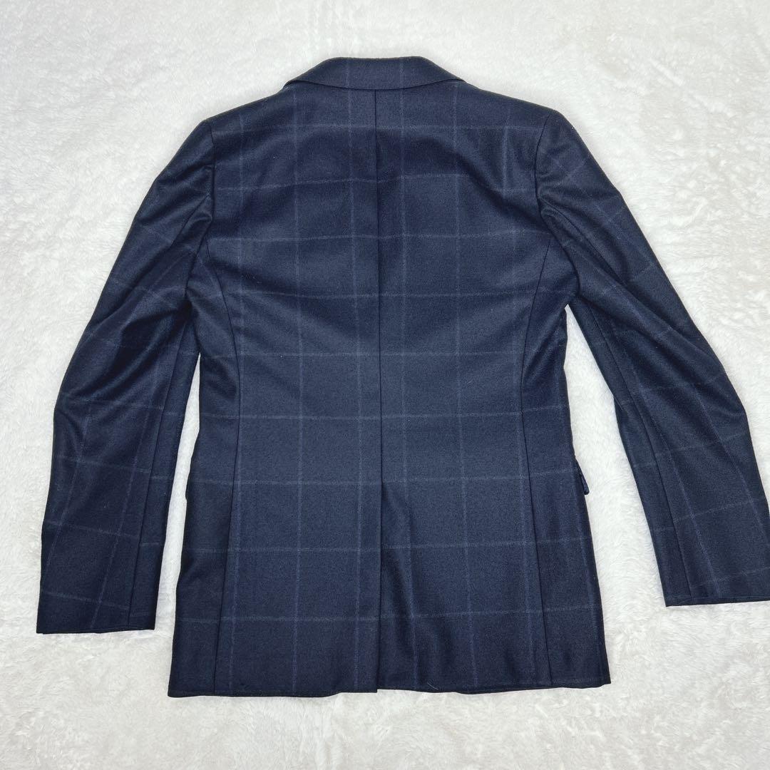 ✨美品✨ 麻布テーラー スリーピース ネイビー チェック S〜M相当