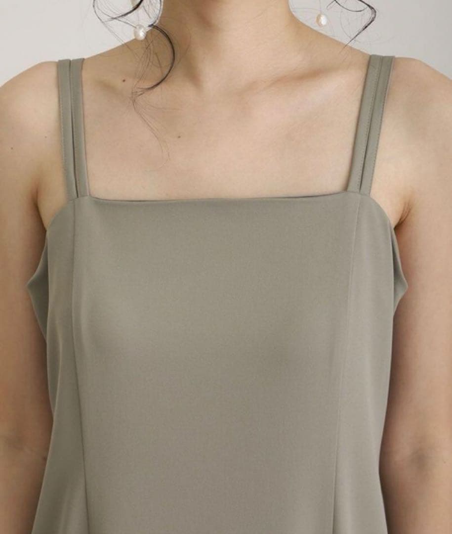 【atlo】3way オケージョンドレス　フリルオフショル　ベージュ Mサイズ