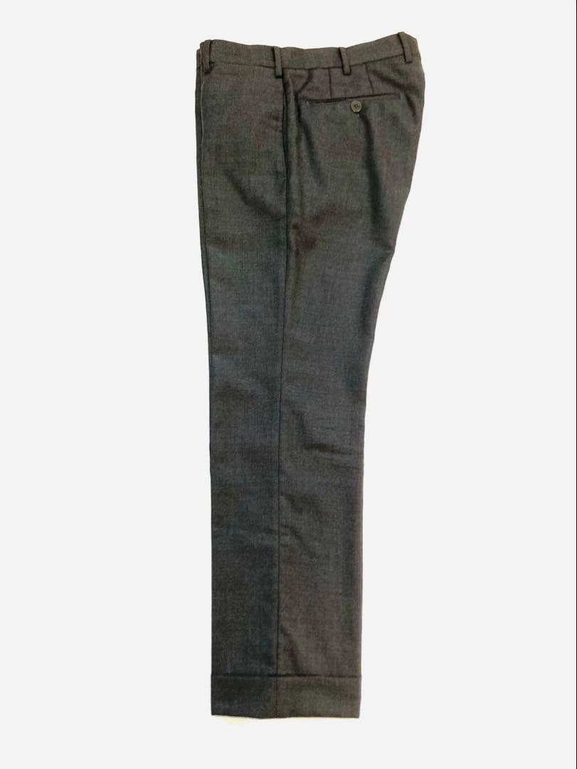 高級 Super120s PT01 ウール スラックス 46 グレー