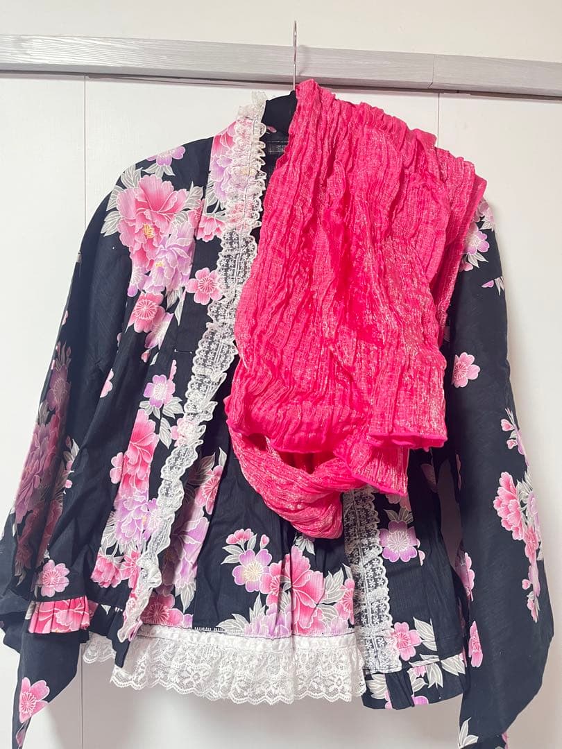 浴衣ドレス （帯付き） 大人用フリーサイズ