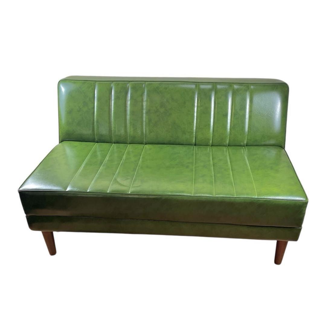 【極美品✨️niko and ...】クラシックダイニング ソファ グリーン