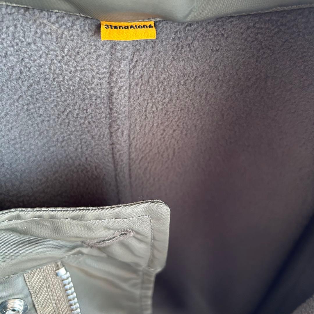 STAND ALONE/スタンド アローン】リバーシブル フリースxモッズコート