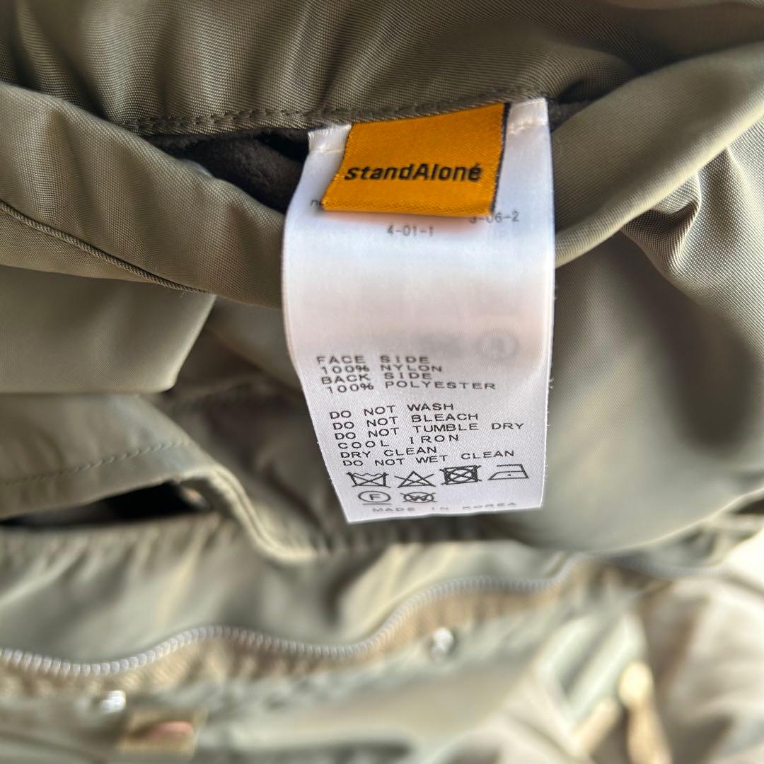 STAND ALONE/スタンド アローン】リバーシブル フリースxモッズコート