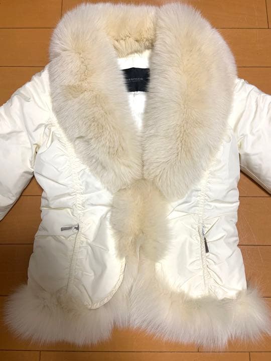 NOVESPAZIO 白　ファー　ダウン