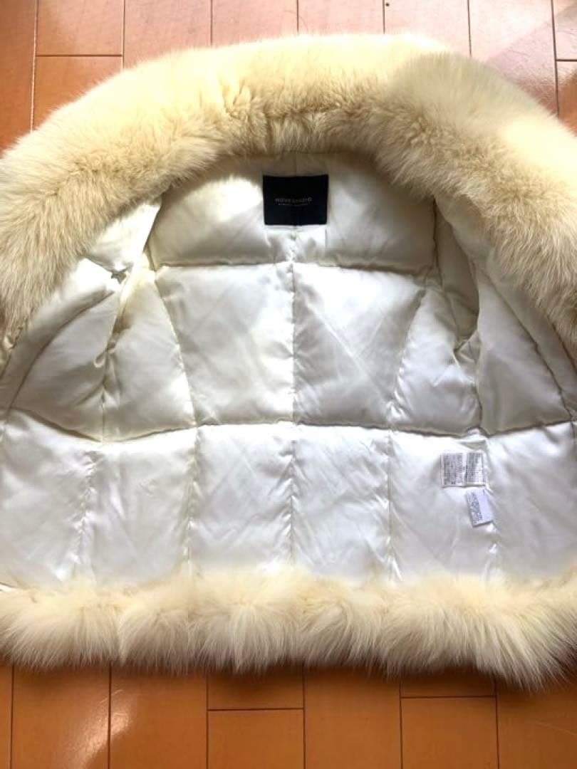 NOVESPAZIO 白　ファー　ダウン