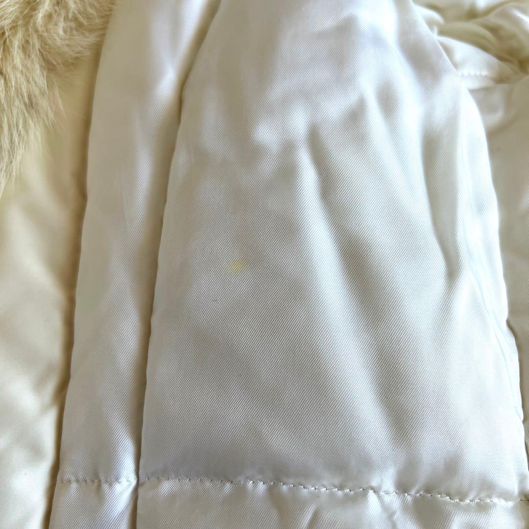 NOVESPAZIO 白　ファー　ダウン