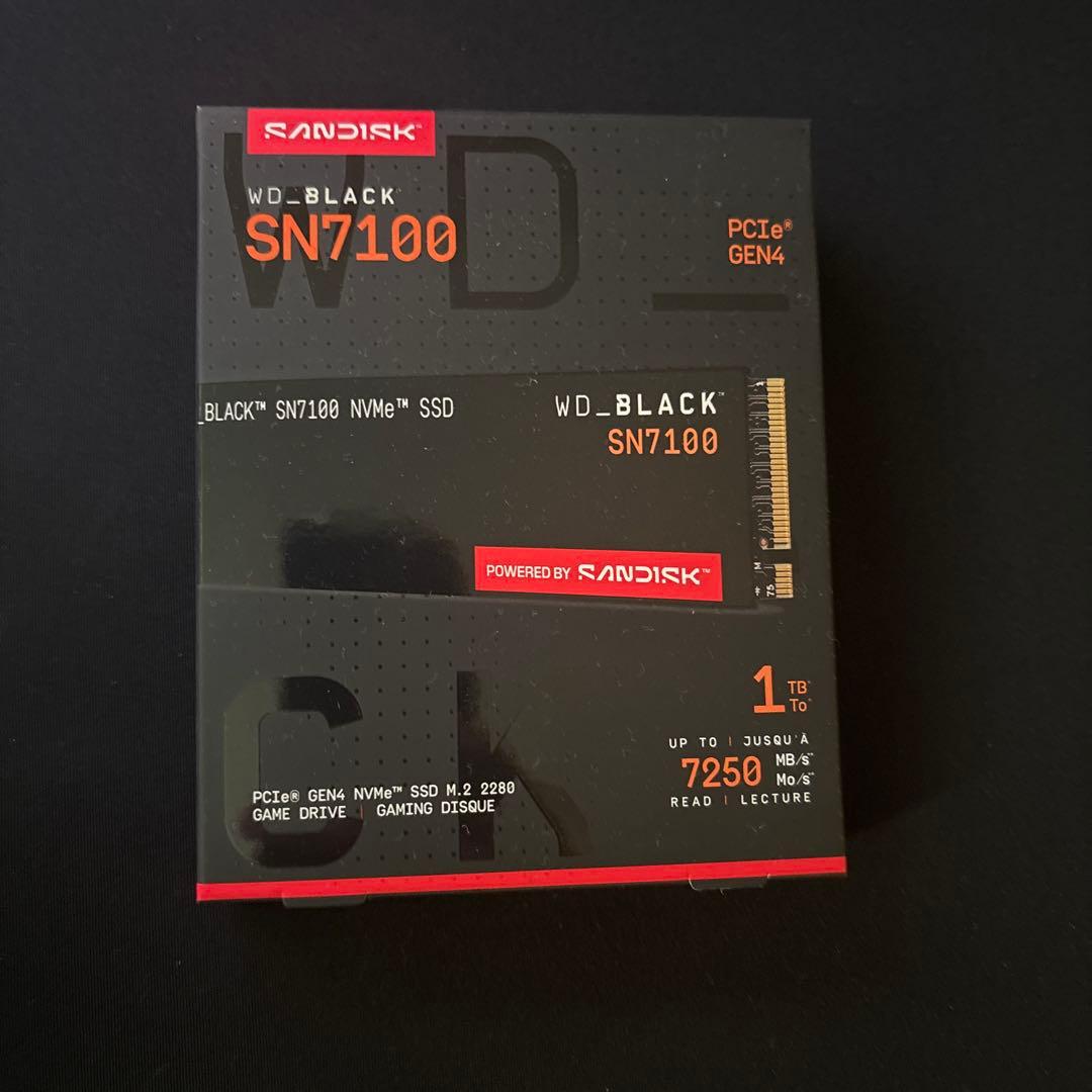 内蔵型SSD wd black sandisk sn7100 1tb ssd