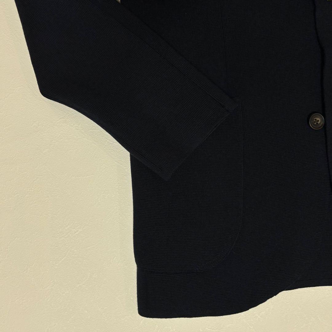 991サルタンウール ニットジャケット ネイビー 48 M相当 定価10.8万