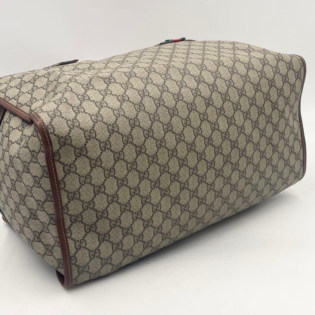 【極美品】GUCCI グッチ GGスプリーム ボストンバッグ シェリーライン