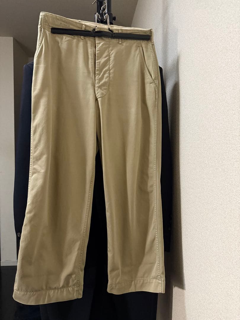 ヒョロ　40s50s US ARMY 45カーキ MOD チノ