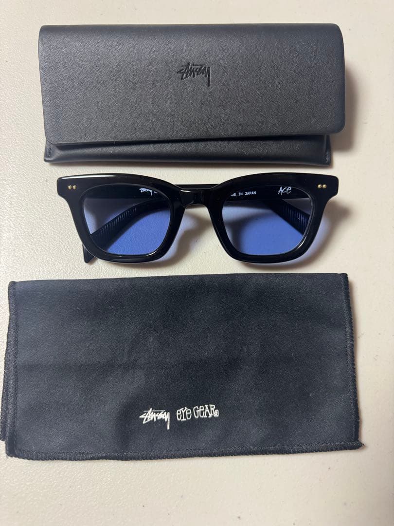 Stussy ACE サングラス ブルーレンズ 日本製