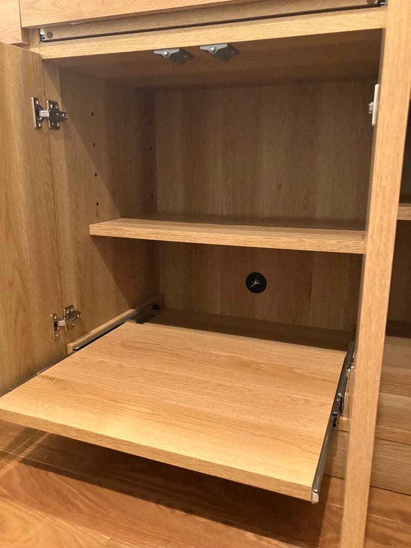 状態良/スライドテーブル/ベルメゾン PCキャビネット 2023購入