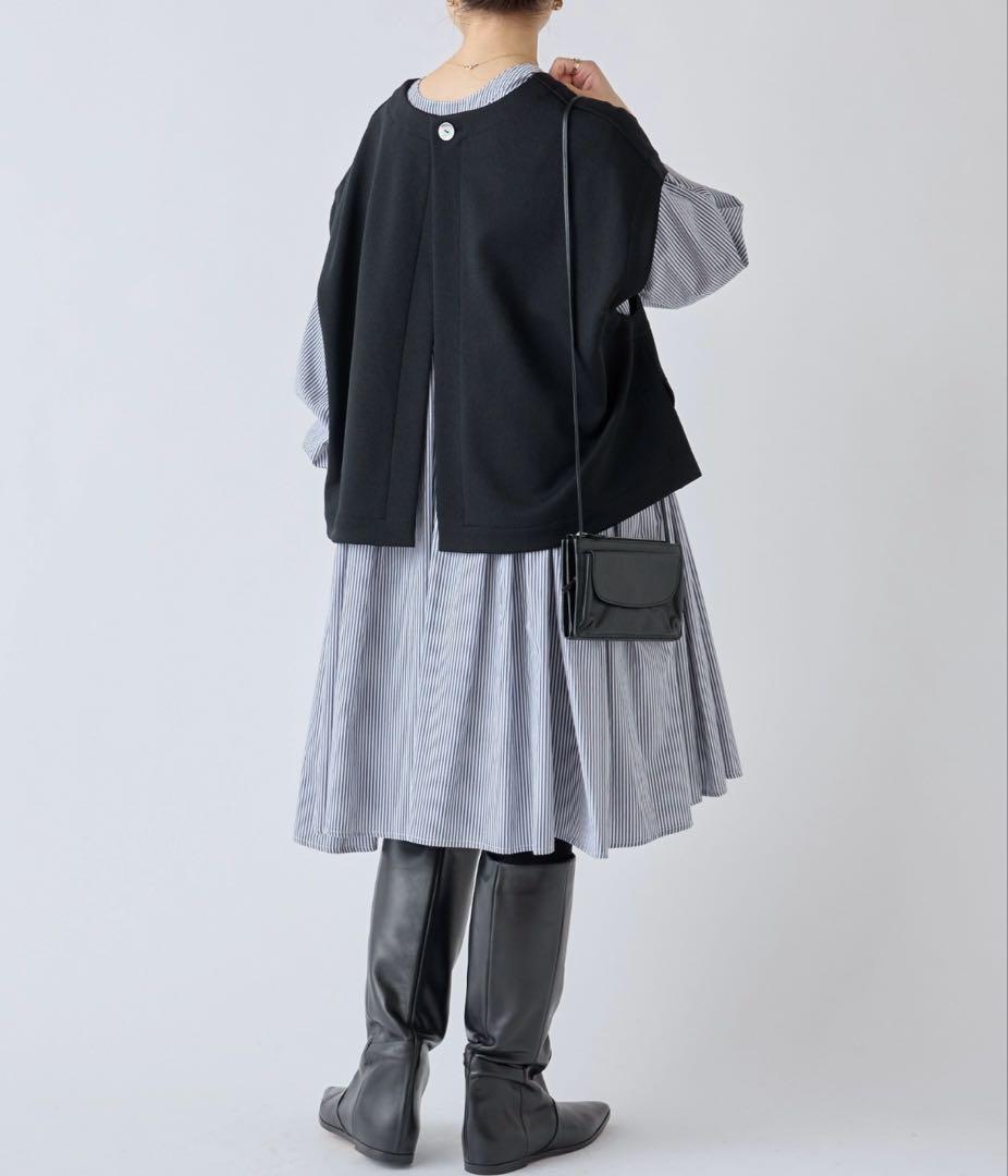 23AW✨BEARDSLEY ムーンライクショートベストジレ　訳あり美品