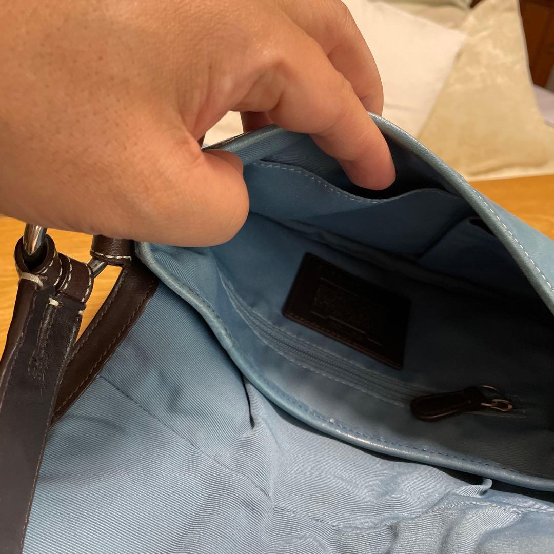 コーチ製皮バッグ