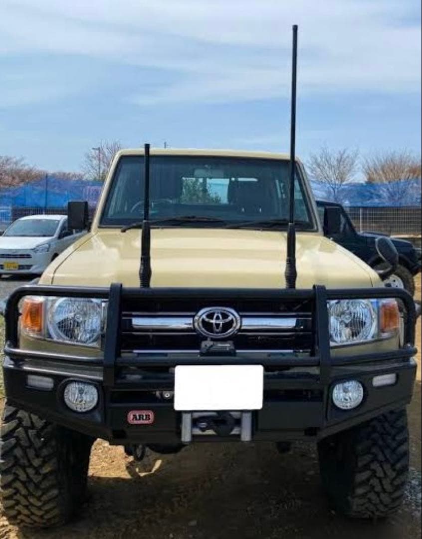 モビールアンテナ　オフロードアンテナ　フラッグポール　ステー付き　70cm