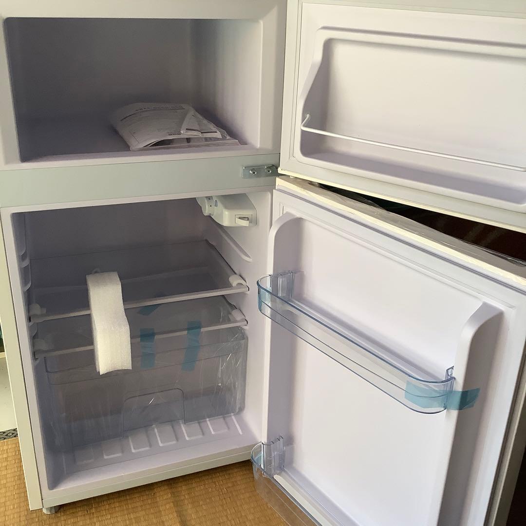 【未使用】2ドア冷蔵庫 冷凍冷蔵庫　90L