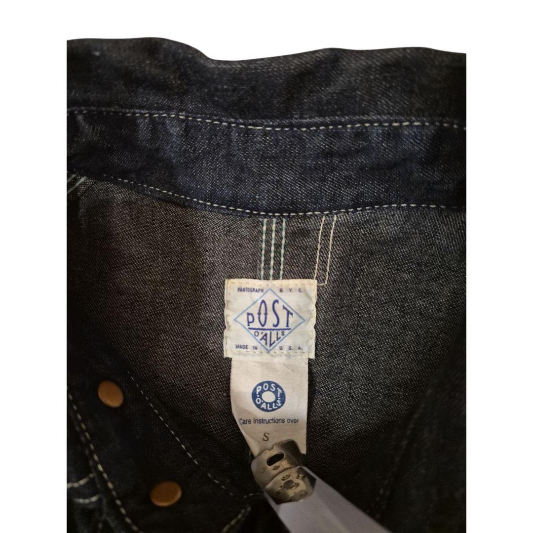 ポストオーバーオールズ USA製 旧タグ エンジニアジャケット S 濃紺 美品