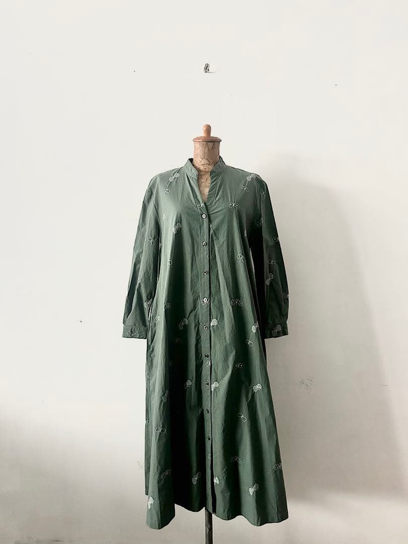 【美品】mina perhonen　laundry　choucho　ワンピース