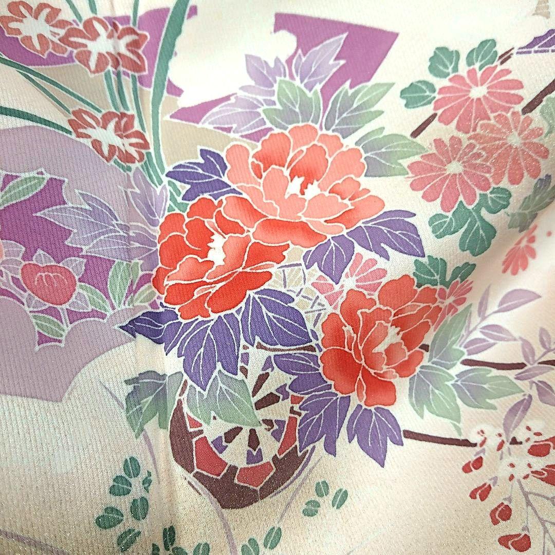 ☆正絹 訪問着 4点 フルセット 入学式 卒業式 結婚式 お宮参り 七五三