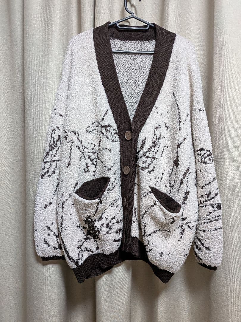 ayane アヤン ニットジャガードモフモフカーディガン