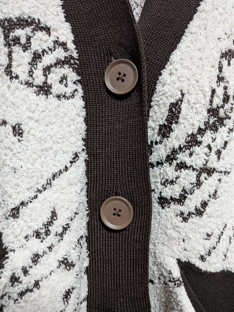 ayane アヤン ニットジャガードモフモフカーディガン