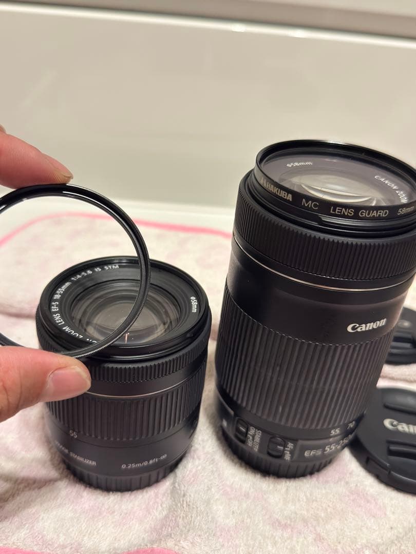 Canon Kiss x9i ダブルレンズキット レンズ保護付き