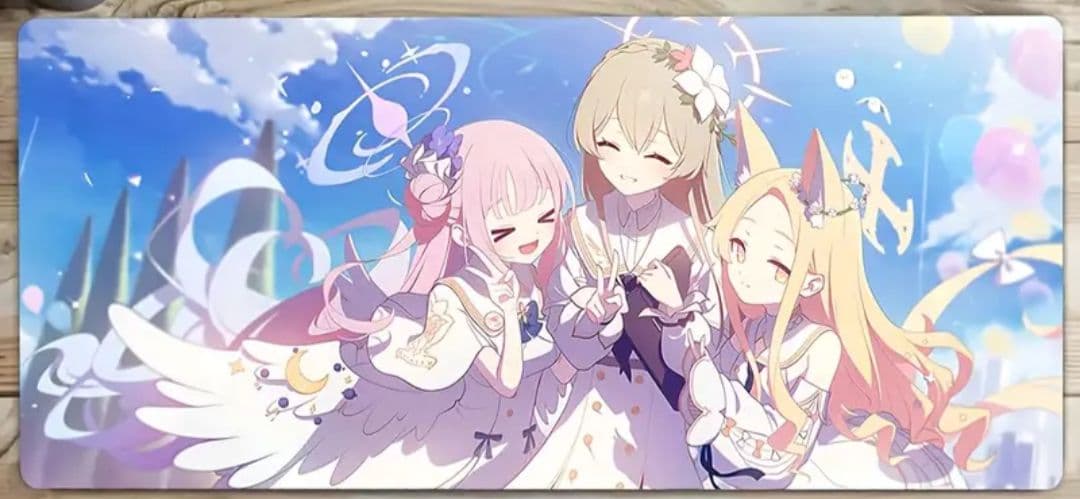 ブルーアーカイブ　聖園ミカ 桐藤ナギサ 百合園セイア　プレイマット　デスクマット