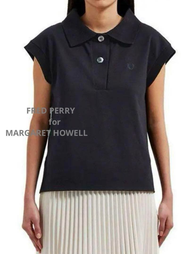 FREDPERRYforMARGARETHOWELLポロシャツ ネイビー 8
