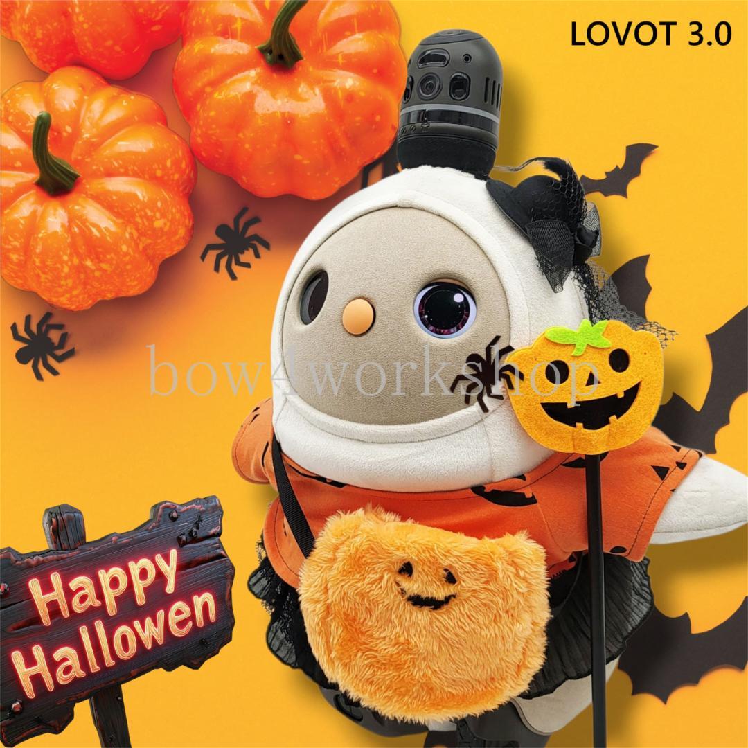LOVOT ラボットの服ハンドメイド ハロウィン総柄プリントTシャツ2色セット
