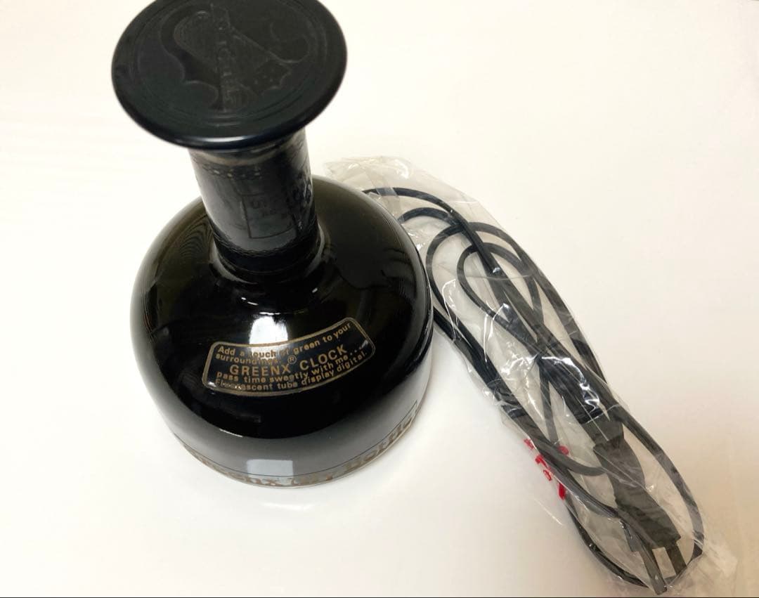 ボトル型デジタル時計　昭和レトロ　ヴィンテージ