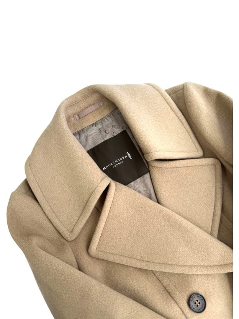 MACKINTOSH LONDON Pコート ベージュ 40 カシミヤ 美品