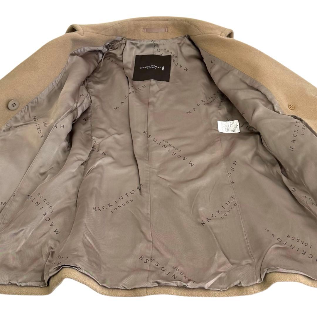 MACKINTOSH LONDON Pコート ベージュ 40 カシミヤ 美品