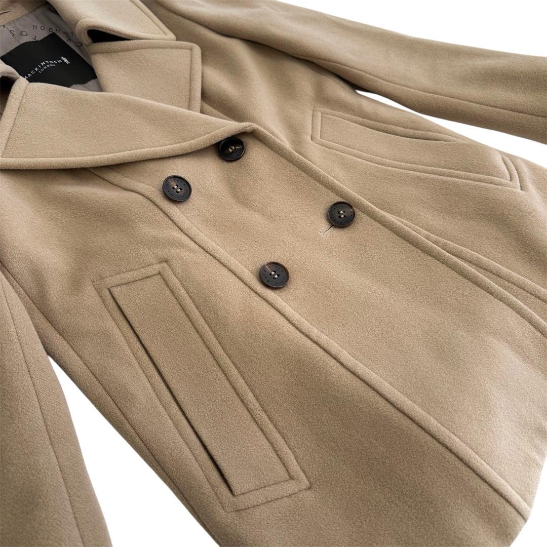 MACKINTOSH LONDON Pコート ベージュ 40 カシミヤ 美品