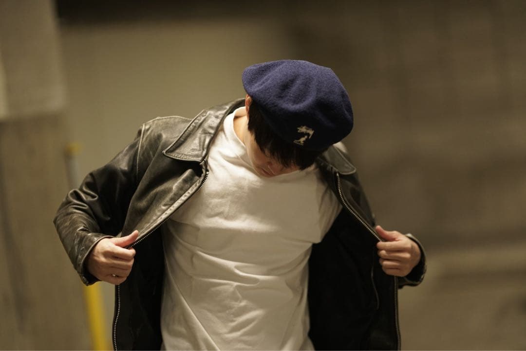 STUSSY × KANGOL ベレー帽 ハンチング キャップ ステューシー