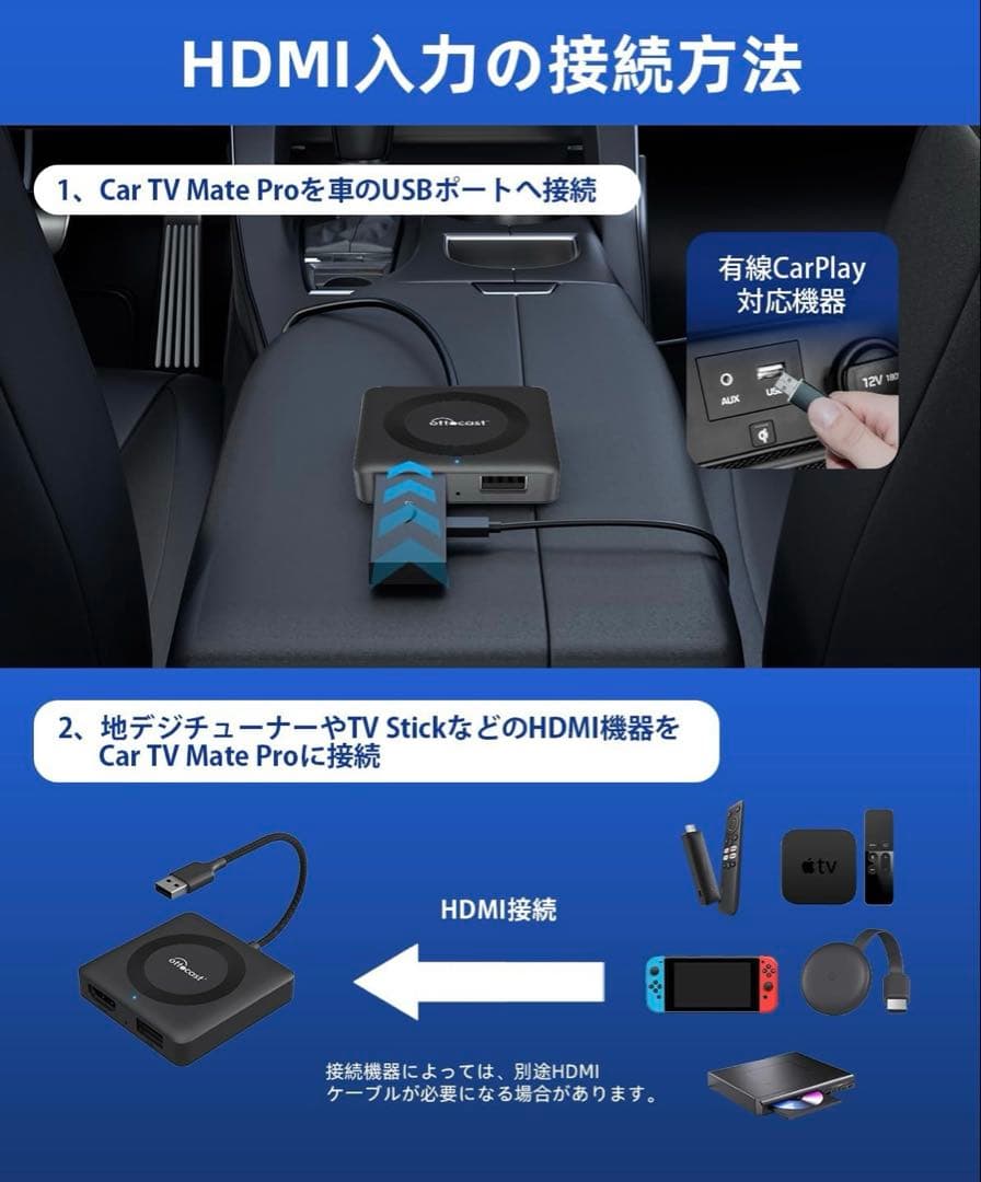 【美品☆動作確認済み】Ottocast Car TV Mate PRO
