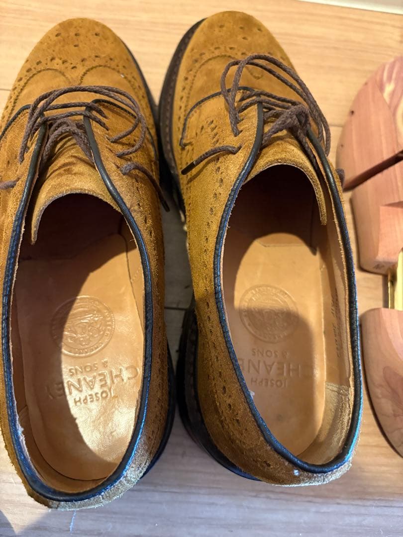 JOSEPH CHEANEY&SONS スウェード生地別注 7ハーフ イギリス製