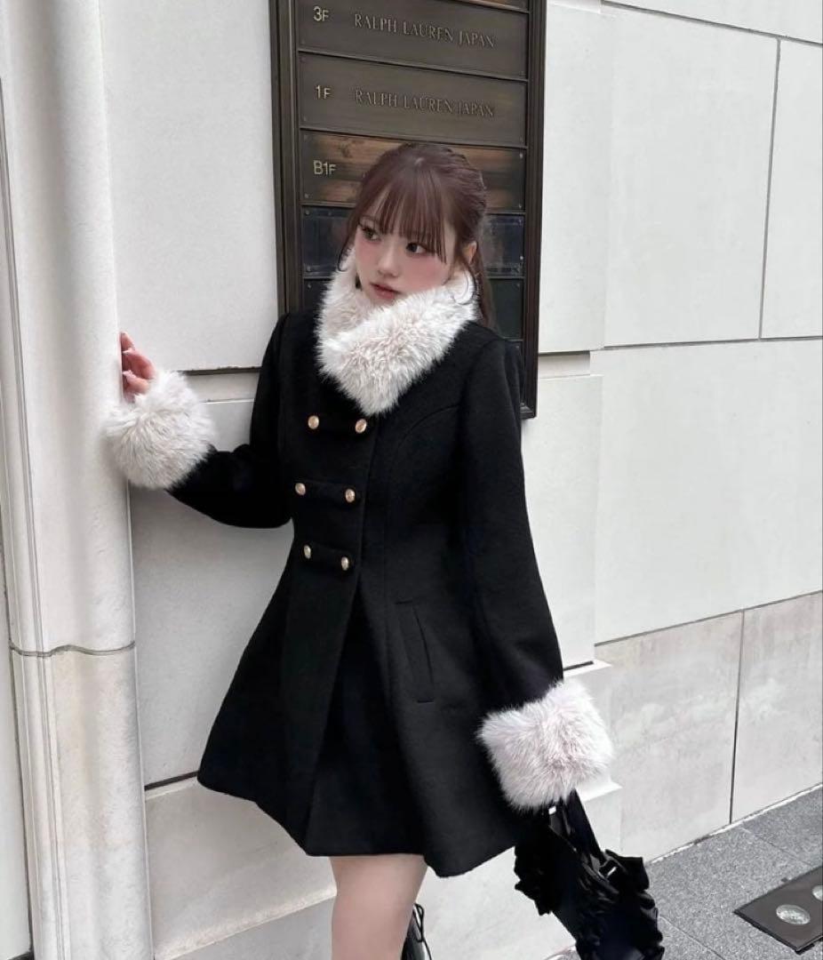 Treat Ürself アウター Muse fur flare coat
