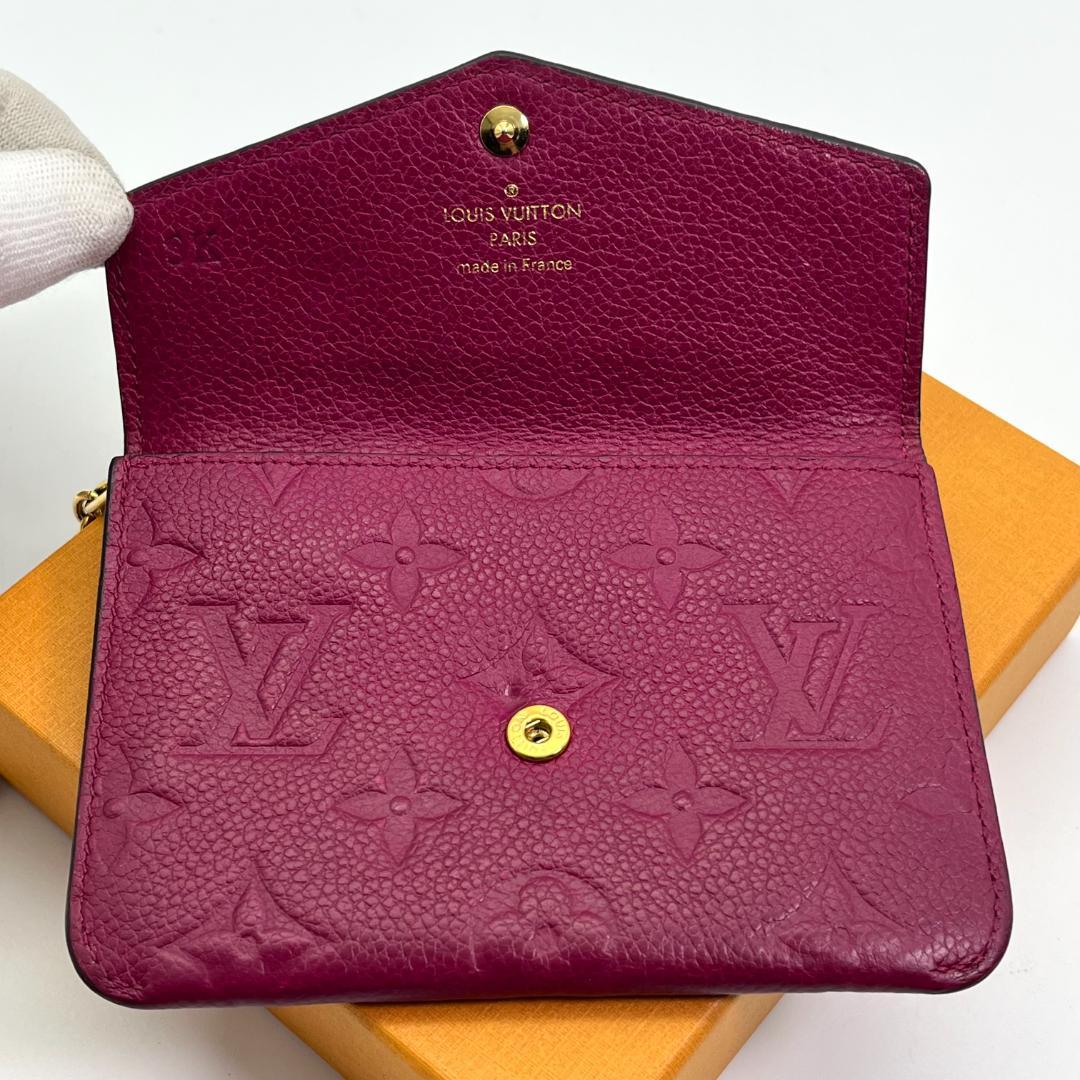 ルイヴィトン　ポシェットクレ　アンプラント　ケース　グレープ　パープル