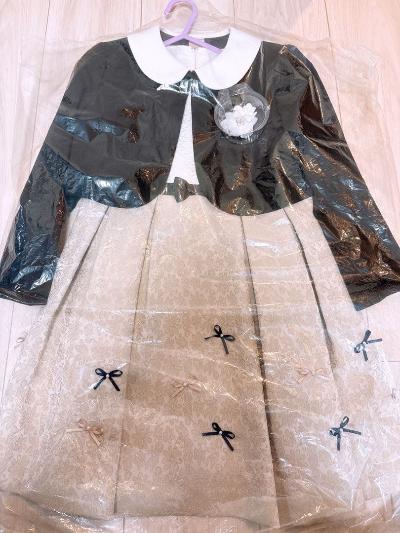 プティマイン120センチ　フォーマル　ワンピースジャケットセット