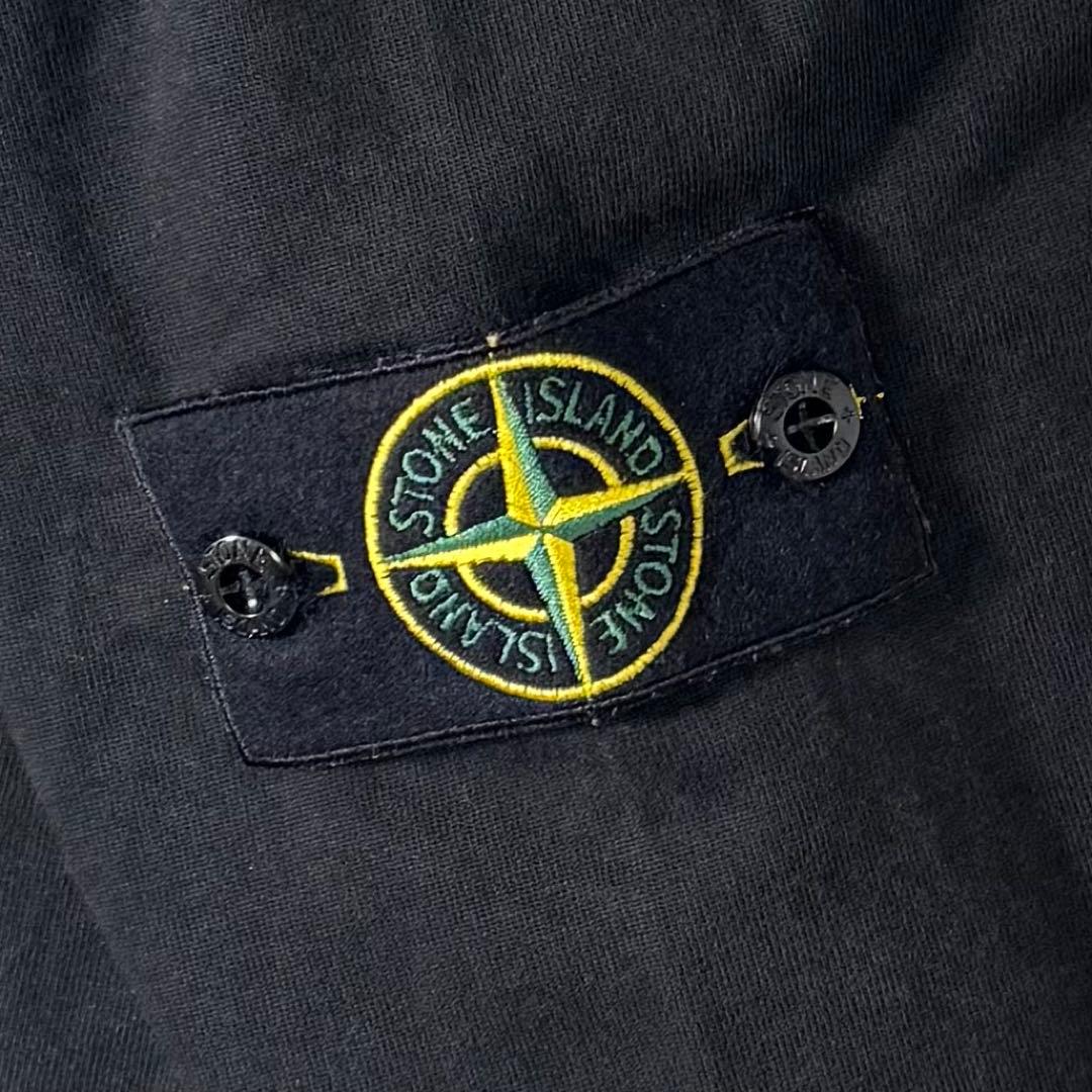 ストーンアイランド クルーネックスウェット ブラック S