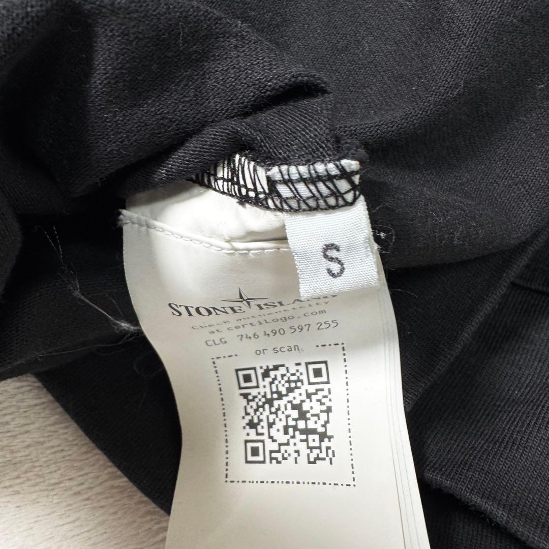 ストーンアイランド クルーネックスウェット ブラック S