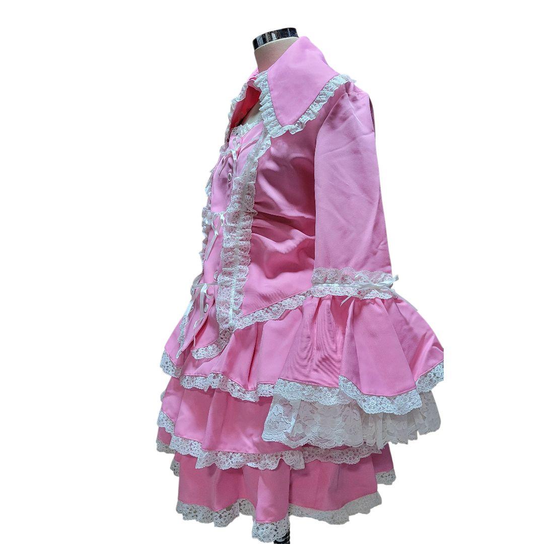 【美品】Good Lockピンク 大えりゴスロリロリータ上下セットYコスプレ衣装