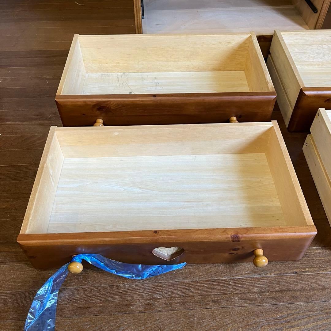 【アンティーク】② 木製 チェスト キャビネット 4杯 収納棚 箪笥 北欧レトロ