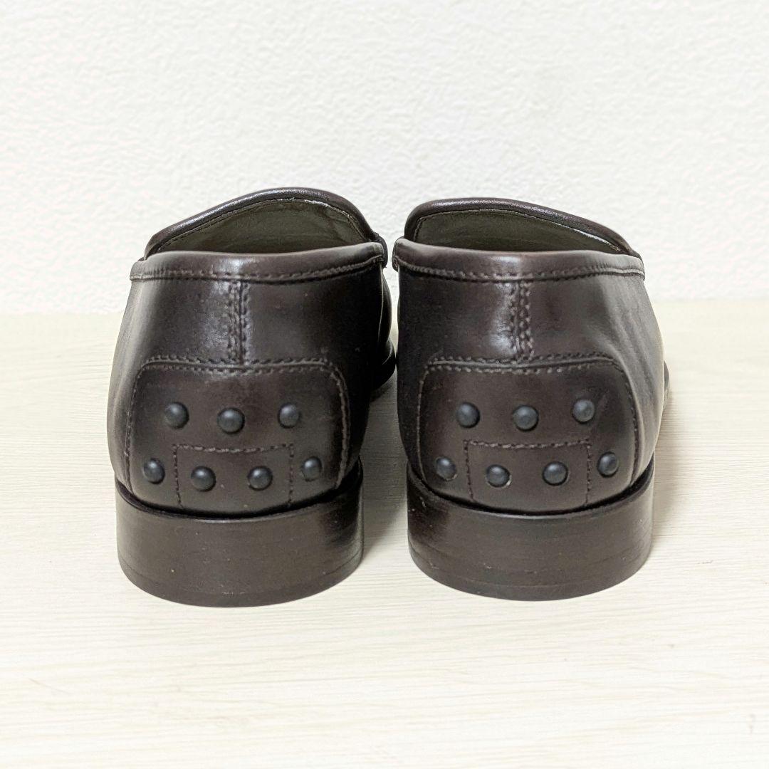未使用級☆TOD‘S トッズ ローファー 本革 ダークブラウン 37