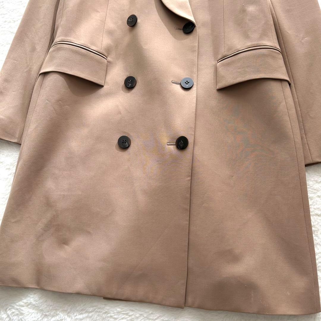 【美品】セオリー ダブルブレスト テーラードロングジャケット サイズ6