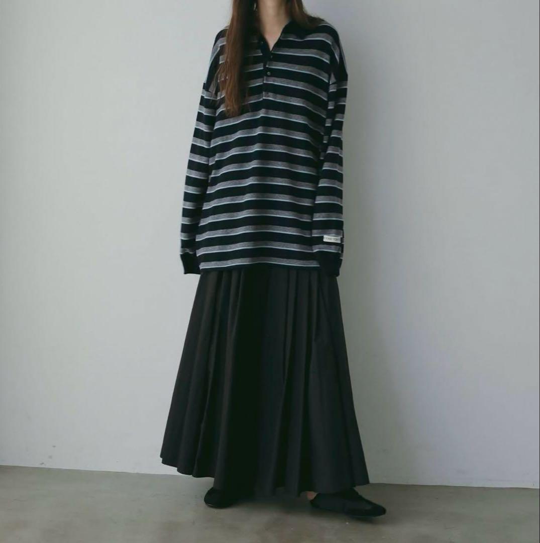 新品未開封 ETRETOKYO マルチボーダーニットポロ NAVY