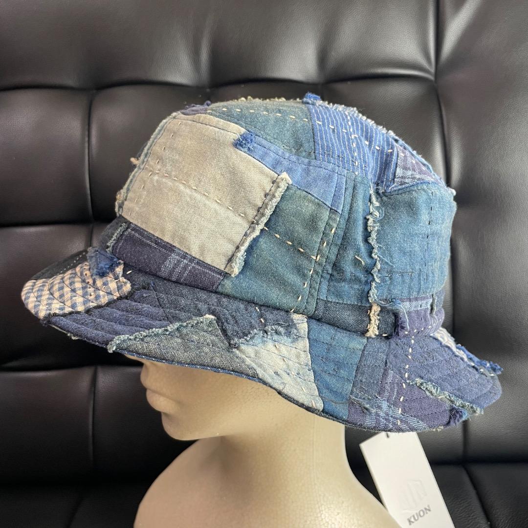 ✨レア・未使用✨KUON クオン デニム パッチワーク バケットハット