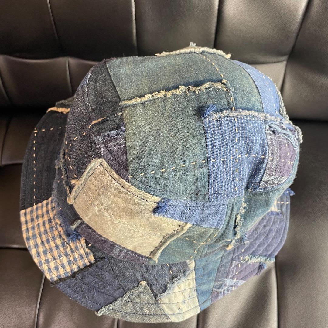 ✨レア・未使用✨KUON クオン デニム パッチワーク バケットハット