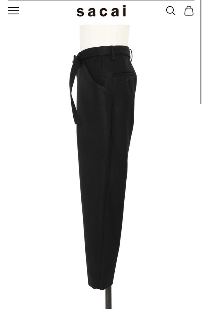 パンツ sacai Wool Melton Pants